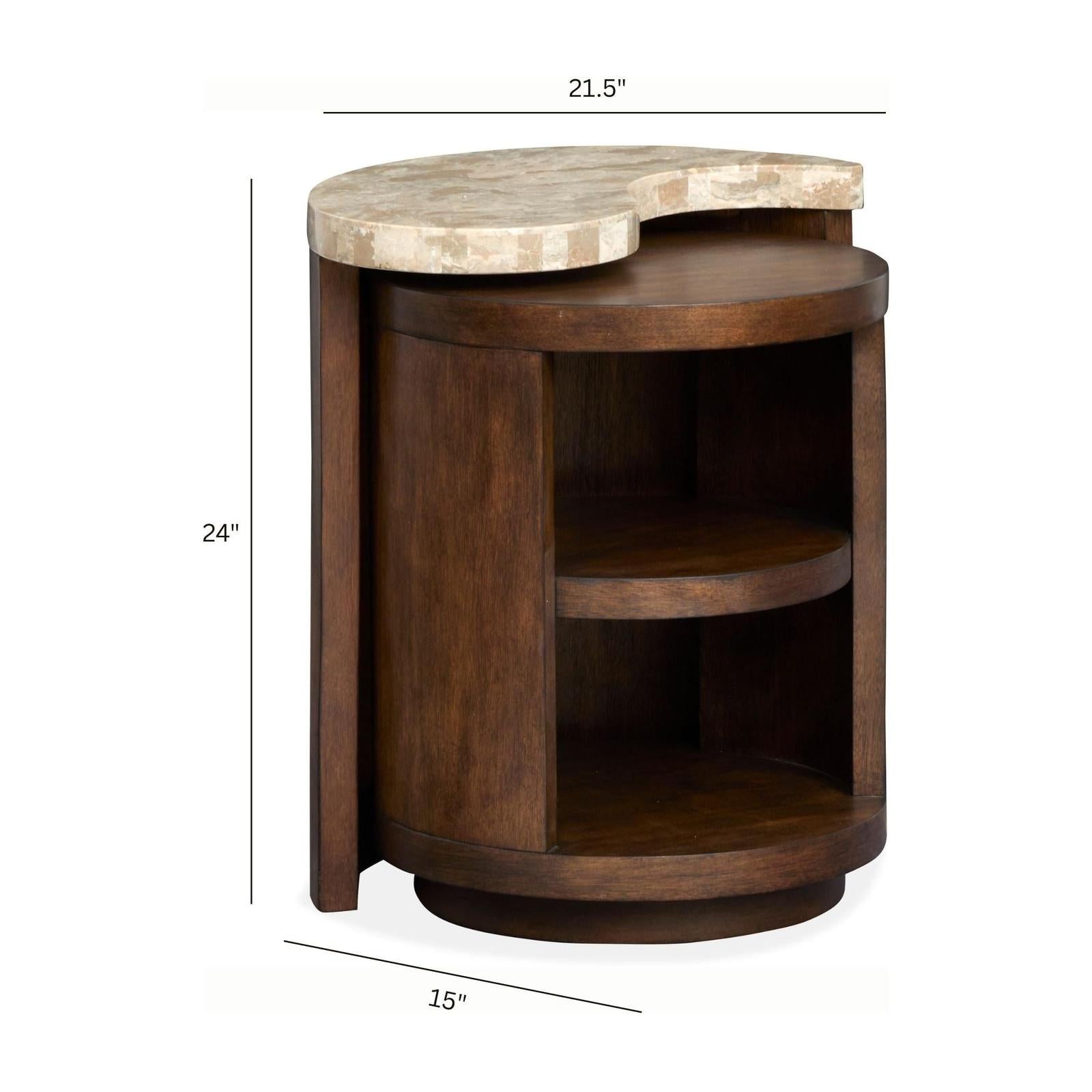 Magnussen Home Mcpherson Burnt Umber End Table