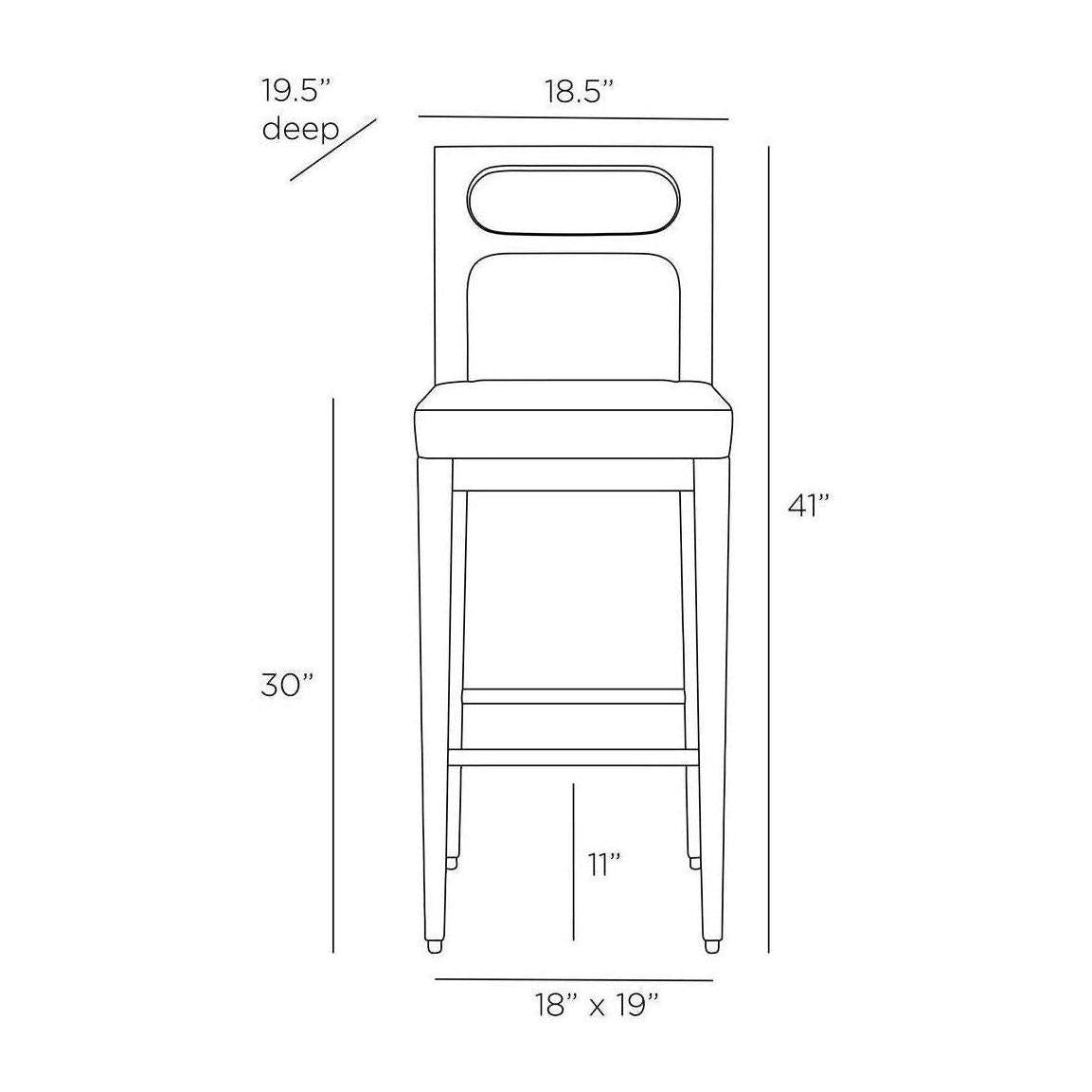 Arteriors Thaden Bar Stool