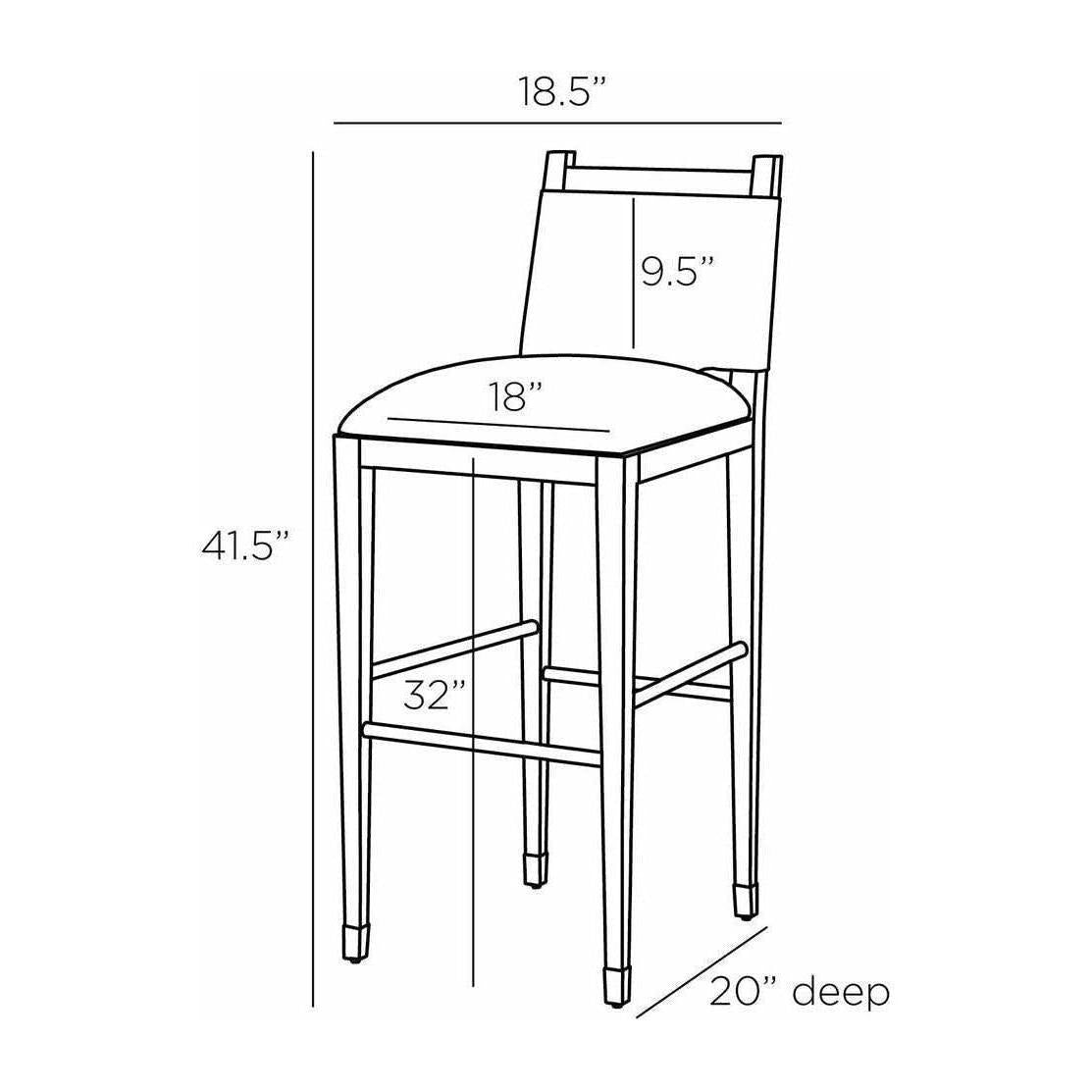 Arteriors Burdock Bar Stool