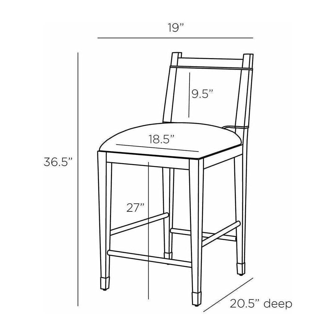 Arteriors Burdock Counter Stool