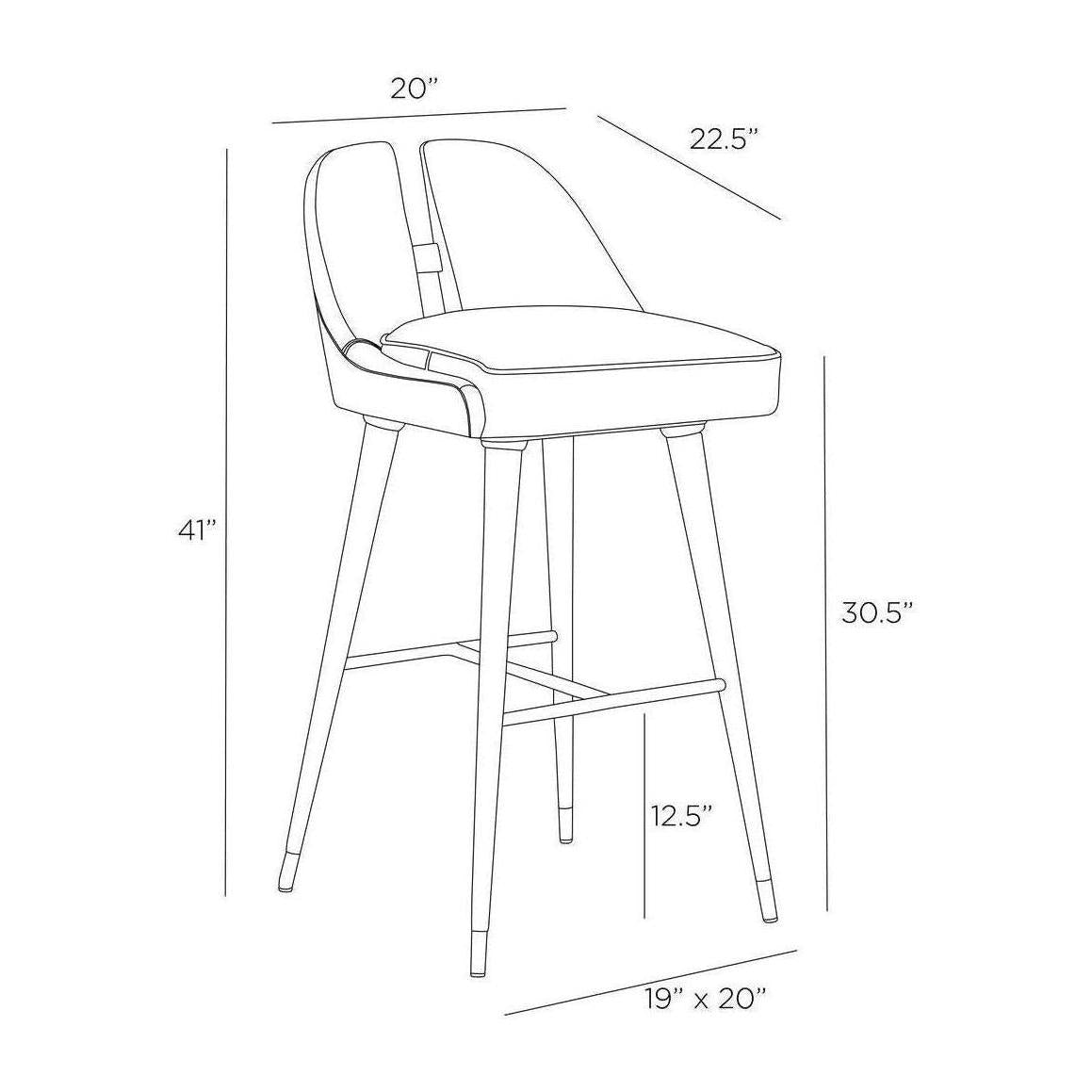 Arteriors Crowley Bar Stool