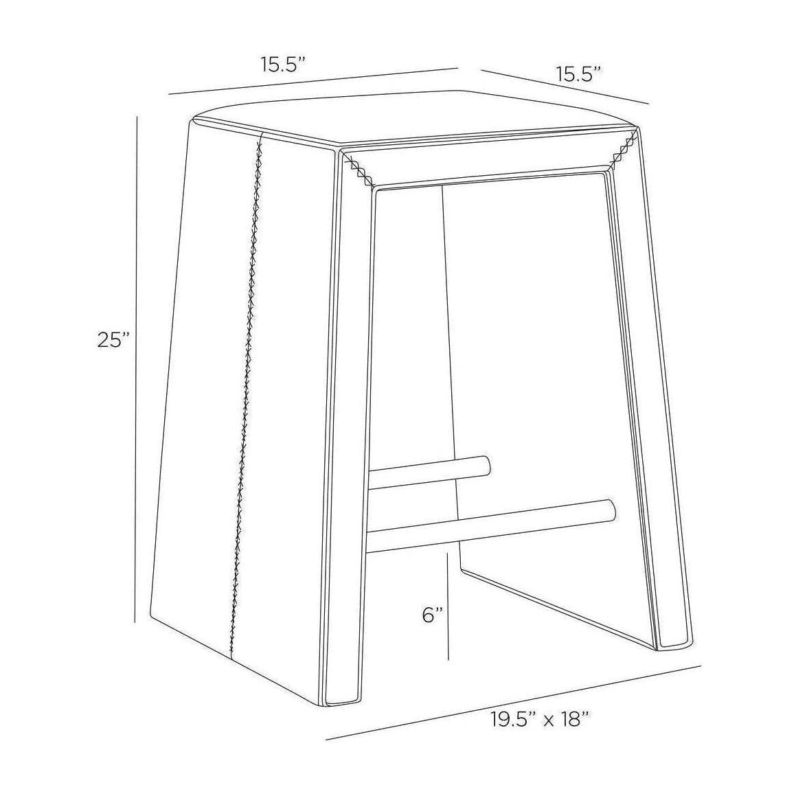 Arteriors Cowan Counter Stool