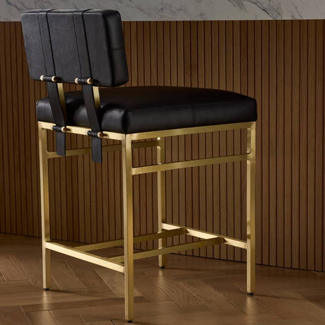 Arteriors Laney Leather Counter Stool