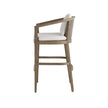 Arteriors Sobek Textured Back Outdoor Bar Stool
