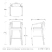 Arteriors Sobek Textured Back Outdoor Bar Stool
