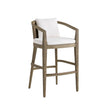 Arteriors Sobek Textured Back Outdoor Bar Stool