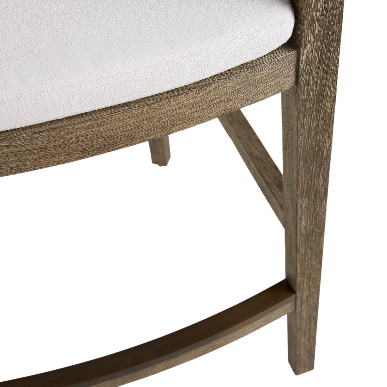 Arteriors Sobek Textured Back Outdoor Counter Stool