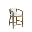 Arteriors Sobek Textured Back Outdoor Counter Stool