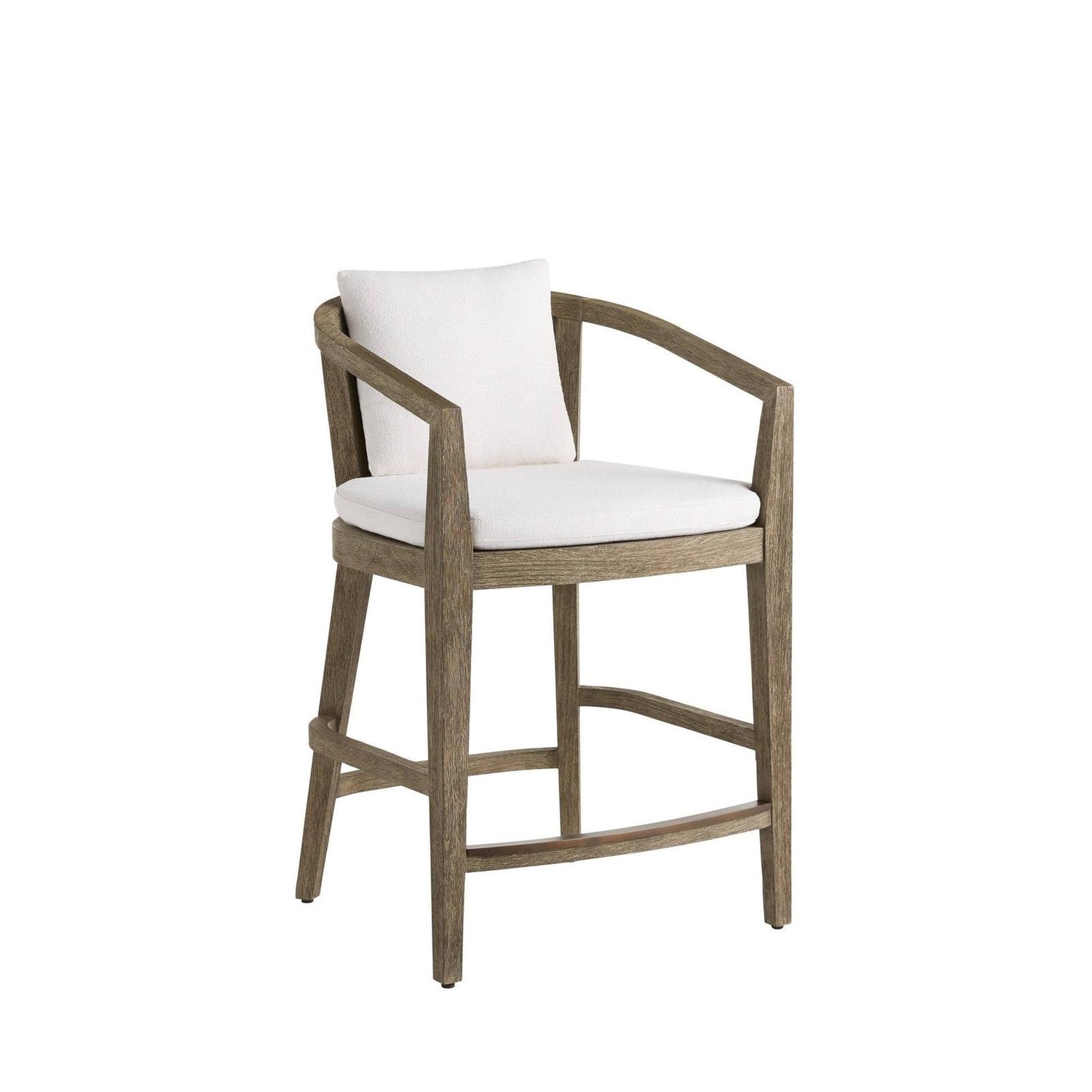 Arteriors Sobek Textured Back Outdoor Counter Stool