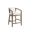 Arteriors Sobek Textured Back Outdoor Counter Stool