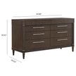 Pulaski Furniture Asher Park Piano Brown 8 Drawer Dresser