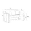 Arteriors Haylock Settee Clearance