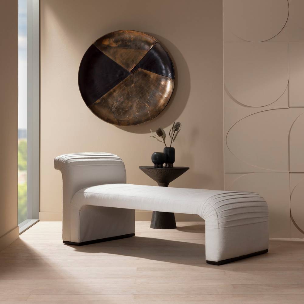 Arteriors Weaver Chaise Polar Bouclé Clearance