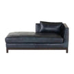 Arteriors Edmond Chaise Ink Leather