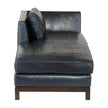 Arteriors Edmond Chaise Ink Leather