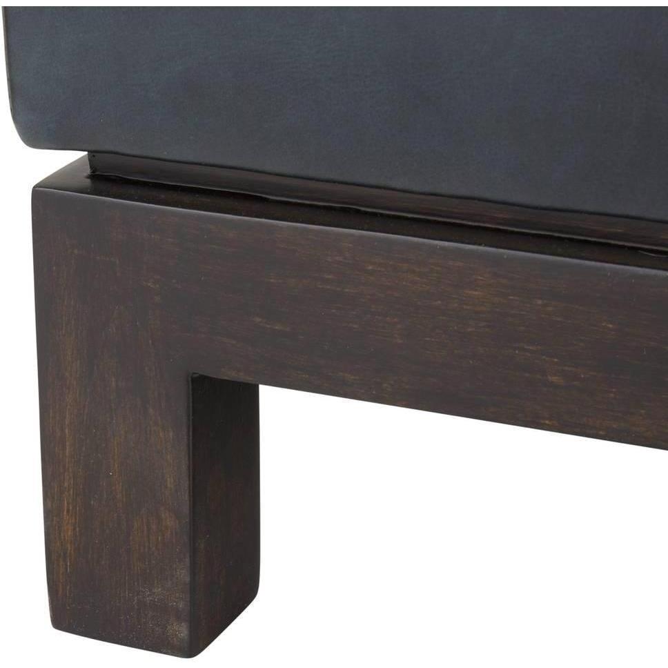 Arteriors Edmond Chaise Ink Leather