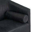 Arteriors Huxley Sofa Noir Leather White Oyster