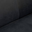 Arteriors Huxley Sofa Noir Leather White Oyster