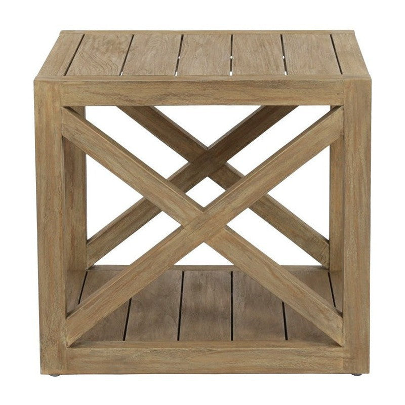 Sunset West Coastal Teak X End Table