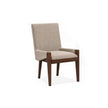 Magnussen Home Reena Rich Brown Upholstered Host Chair Two Pack