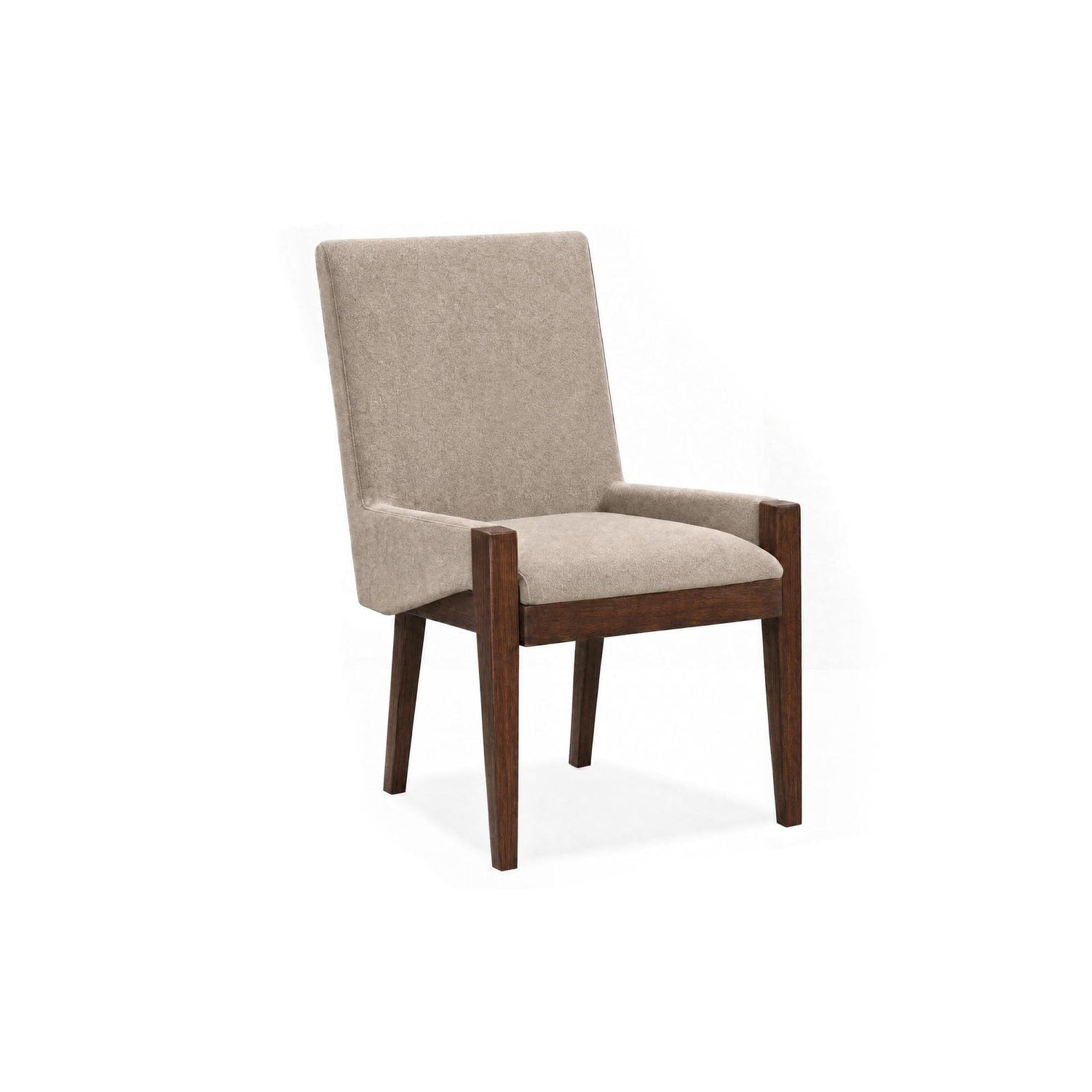 Magnussen Home Reena Rich Brown Upholstered Host Chair Two Pack