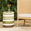 Belda Striped Outdoor Stool
