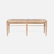 Colwyn Woven Rush Bench