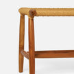 Corenne Handwoven Teak Accent Bench