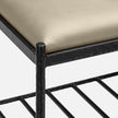 Giorgio Textured Leather Bench