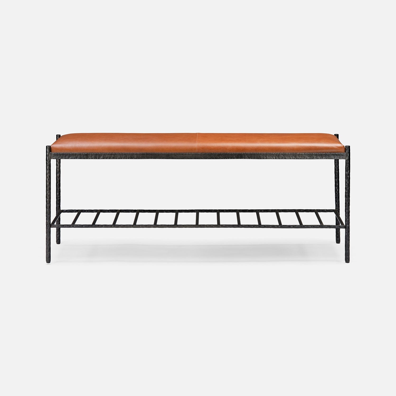Giorgio Textured Leather Bench