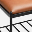 Giorgio Textured Leather Bench