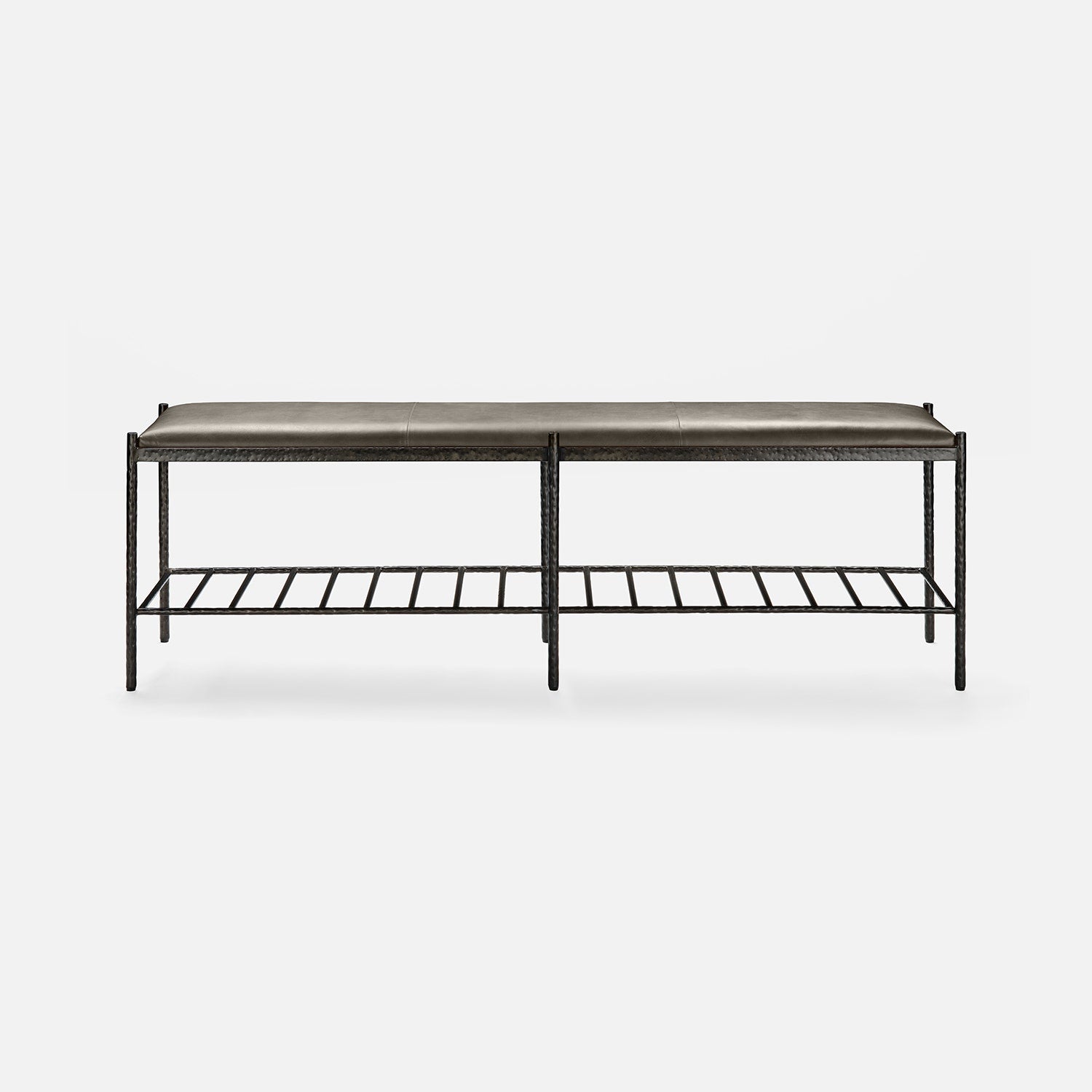 Giorgio Textured Leather Bench