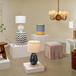 Hallie Modern Designer Console Stool