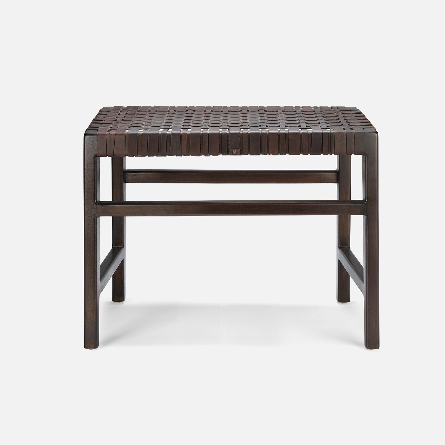 Percy Full-Grain Leather Bench
