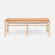 Percy Full-Grain Leather Bench