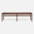 Percy Full-Grain Leather Bench