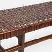 Percy Full-Grain Leather Bench