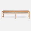 Percy Full-Grain Leather Bench