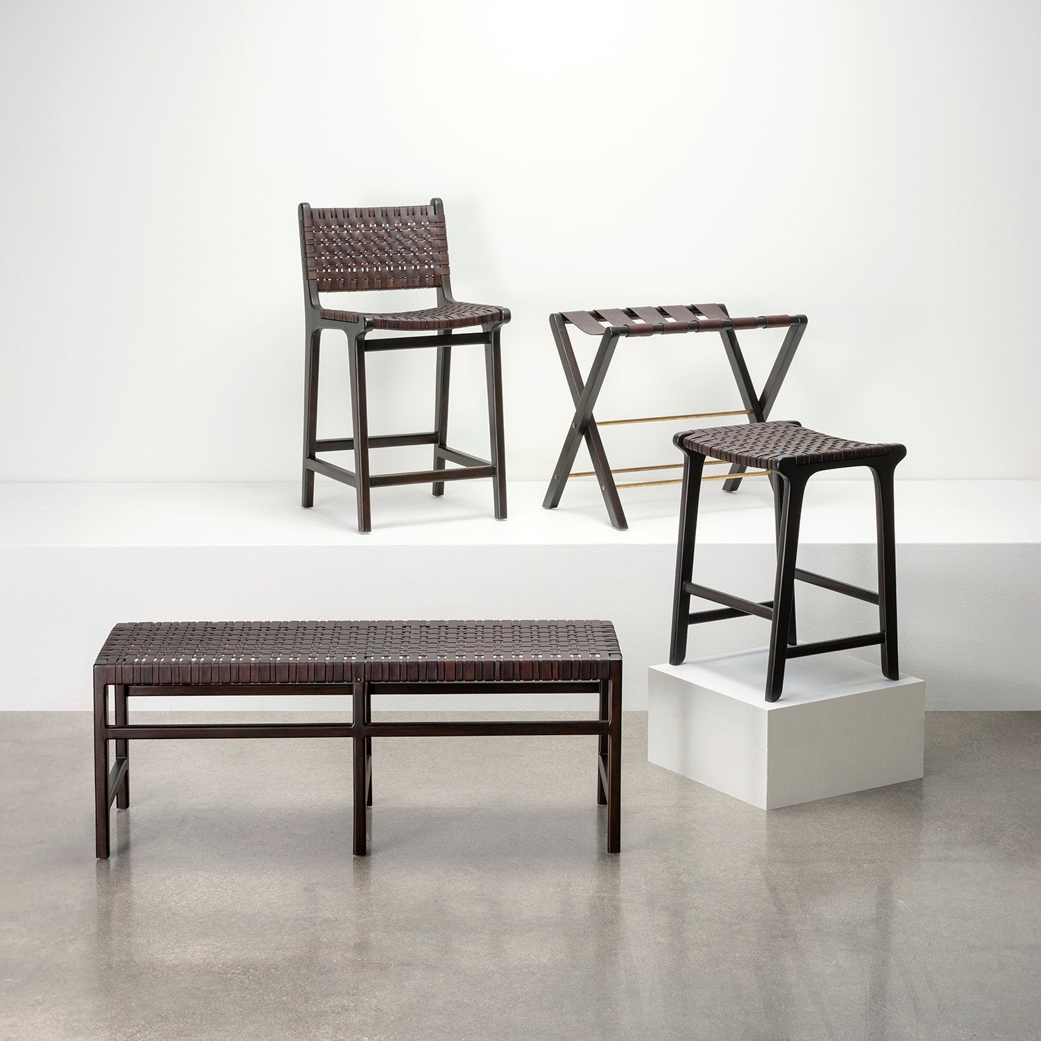Percy Counter Stool With Backrest