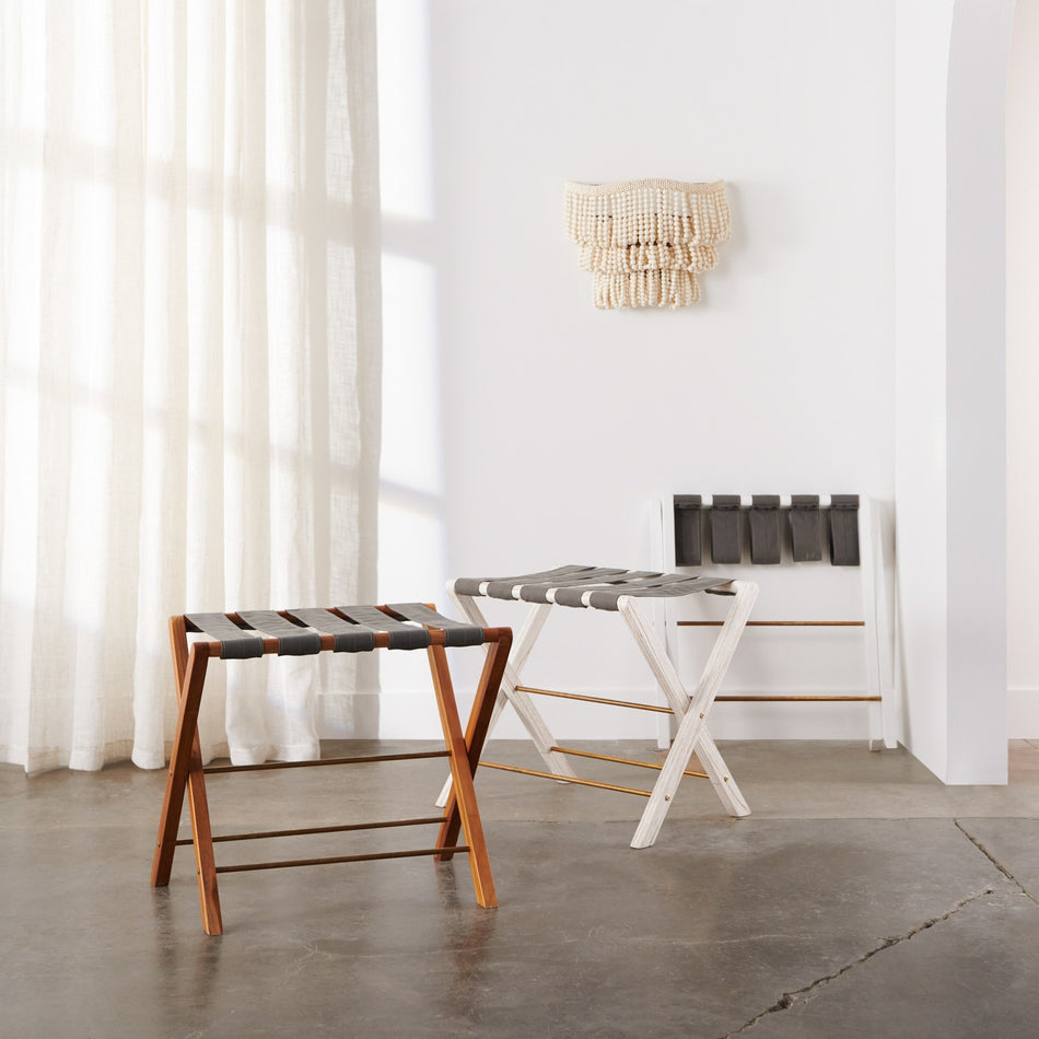 Made Goods Walvia Wood Folding Luggage Rack