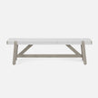Wentworth Faux Rattan Bench