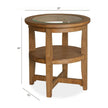 Magnussen Home Durant Honey Brown Shelf End Table