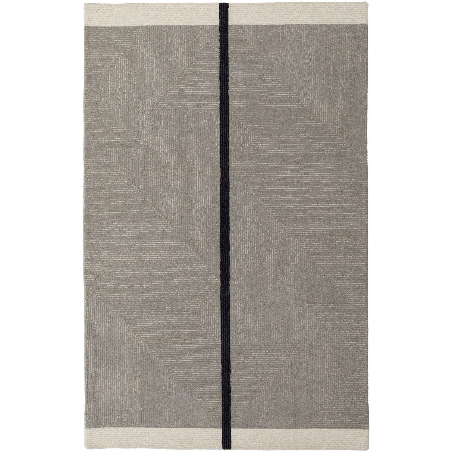 Feizy Maguire 8904F Transitional Abstract Rug in Taupe/Black