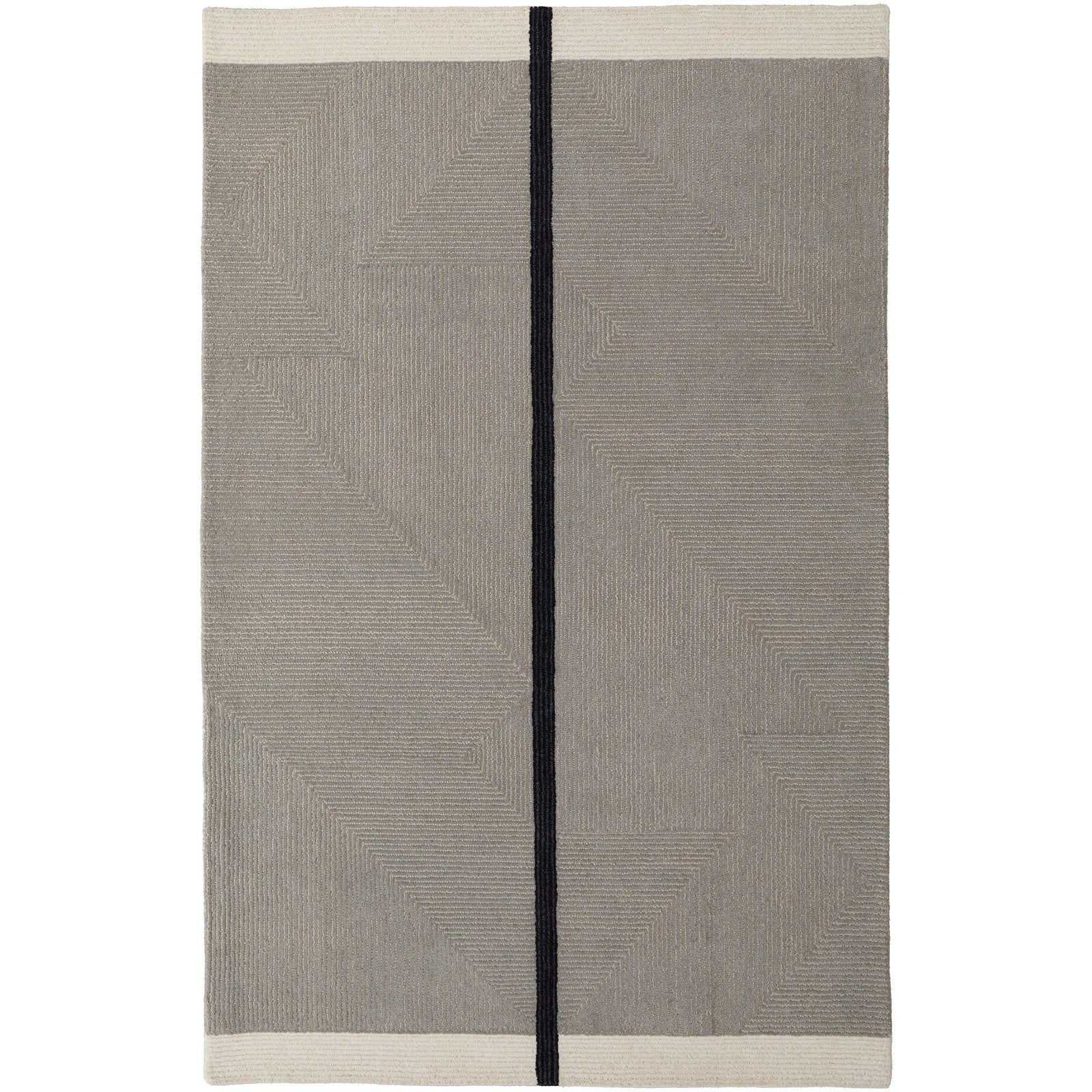 Feizy Maguire 8904F Transitional Abstract Rug in Taupe/Black