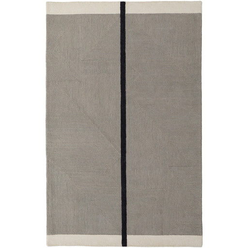 Feizy Maguire 8904F Transitional Abstract Rug in Taupe/Black