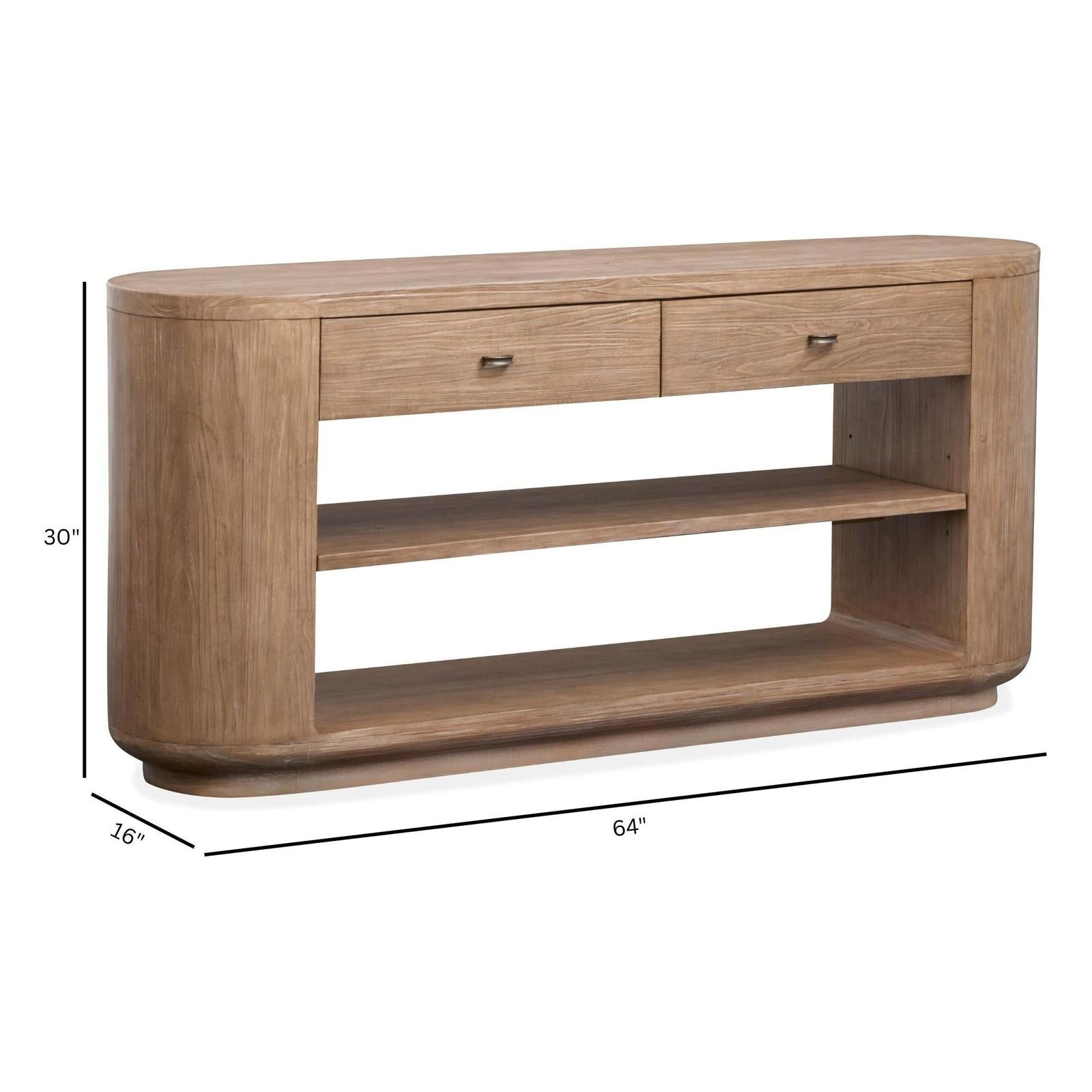 Magnussen Home Sanford Chateau Brown Console Sofa Table