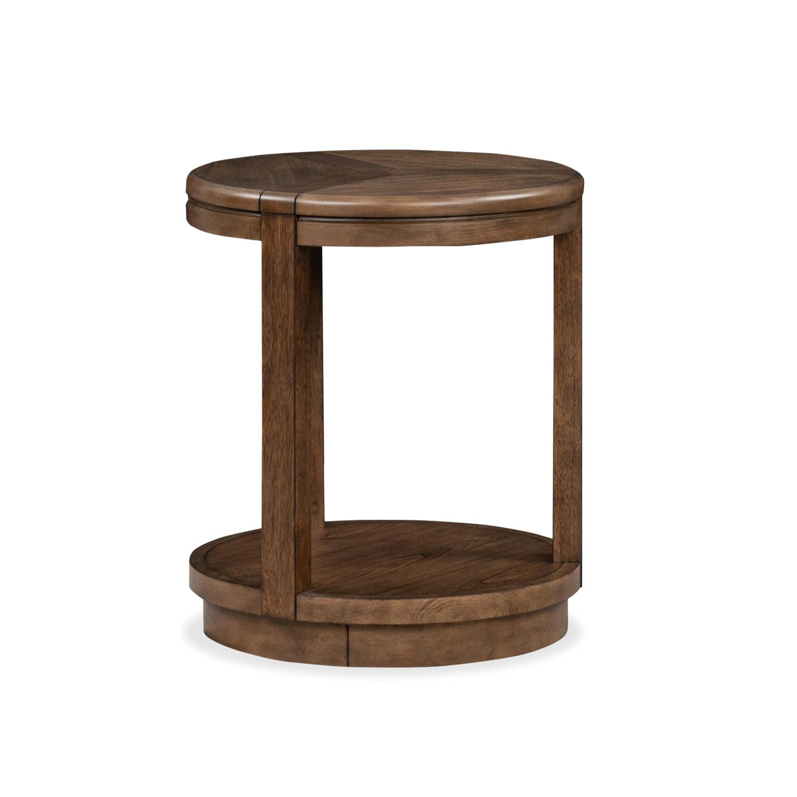 Magnussen Home Connolly Brown Round End Table