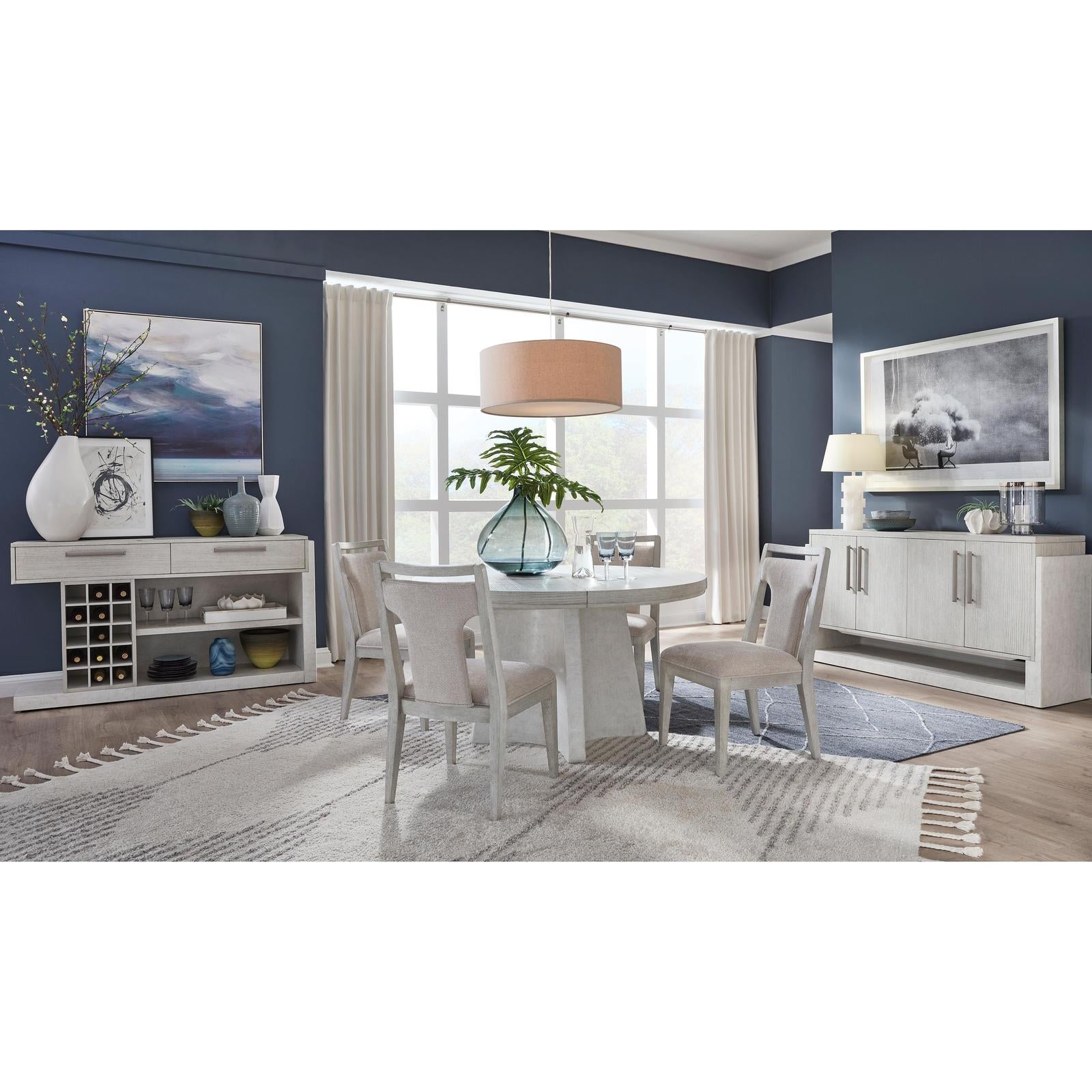 Magnussen Home Lorelei Misty Cloud Upholstered Side Chair Set of 2