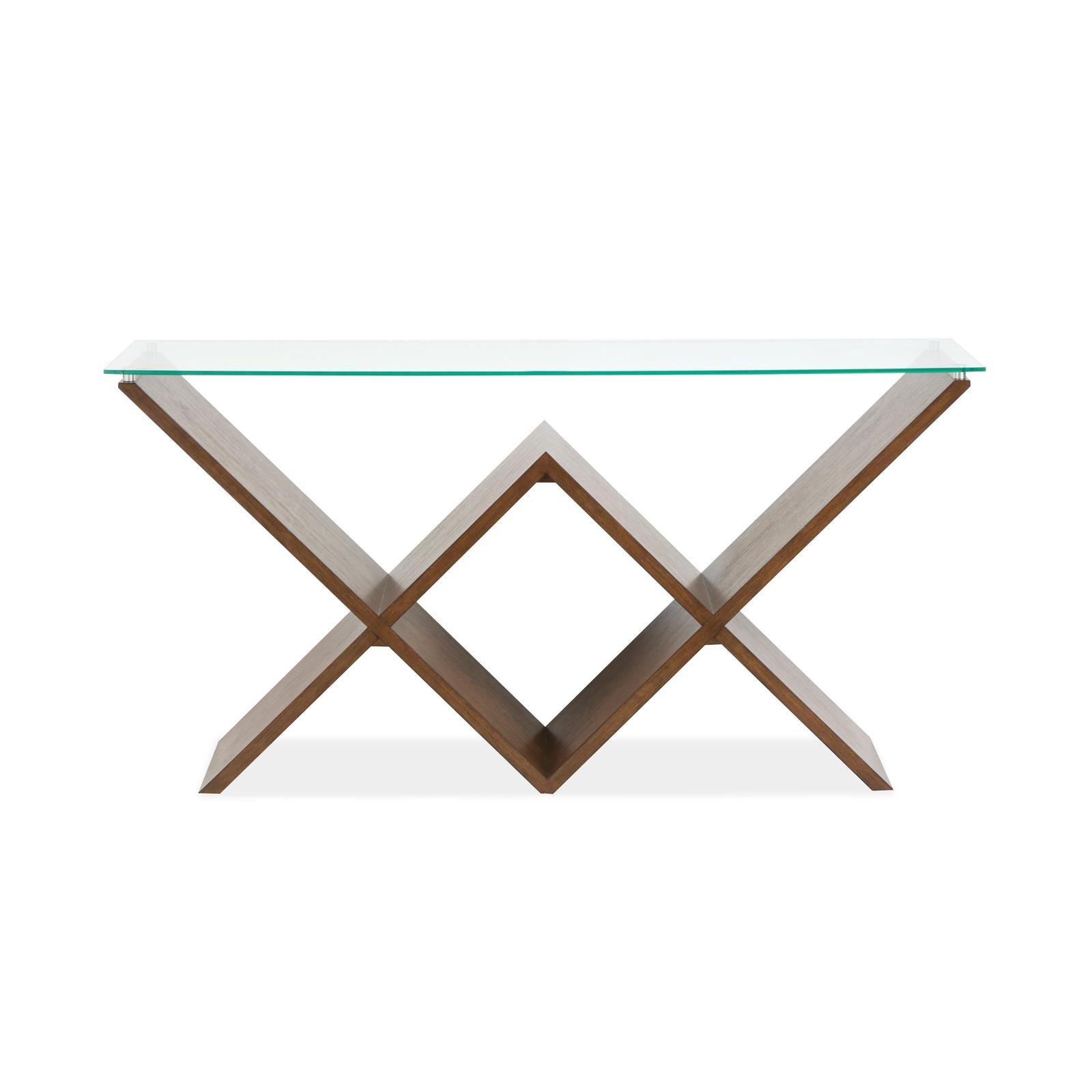 Magnussen Home Vector Russet Rectangular Sofa Table