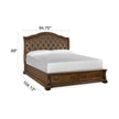 Magnussen Home Durango Willadeene Brown Upholstered Sleigh Bed